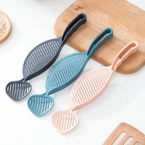 Washing Rice Filter Leak-Proof Baffle Kitchen Gadget Pot Side Drainer Strainer JS22