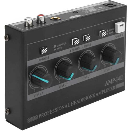 Hi res player network player Headphone Amplifier 4‑Channel Ferroalloy Mono/Stereo Monitor Set AMP‑i4Ⅱ (100‑240V) dsd