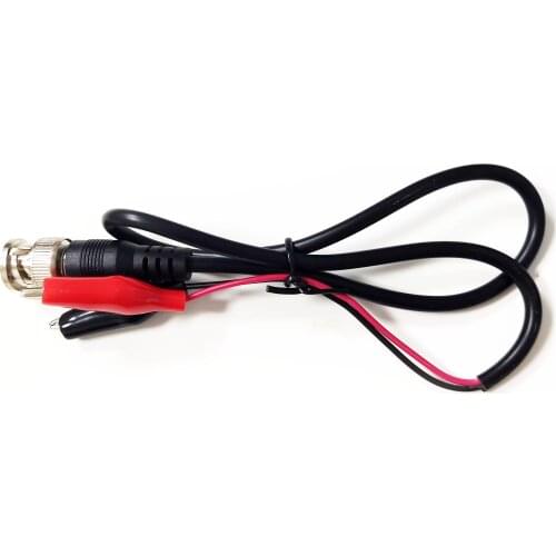 1pcs 110cm BNC Q9 to Dual Alligator Clip Oscilloscope Test Probe Leads Cables Connector Dual Tester Tools for Electrical Working