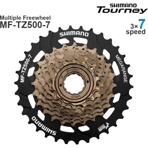 SHIMANO TOURNEY TZ500 TZ31 7v 7 Speed Cassette Mountain Bike Freewheel Metal Thread Sprocket 14-28/34T Original