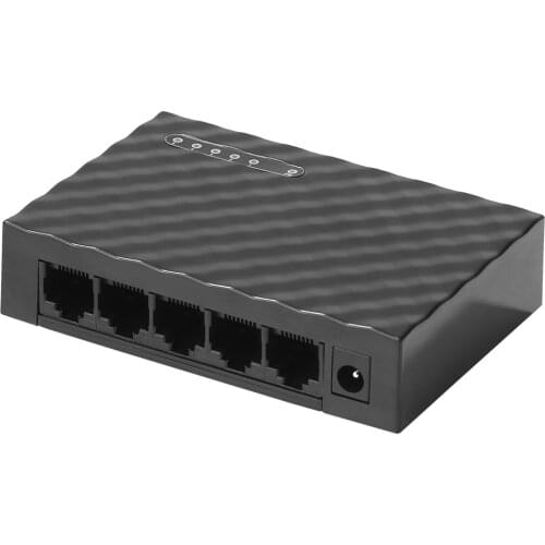 5 Port Gigabit Switch 10/100/1000Mbps Mini Desktop Switch RJ45 Fast Ethernet Network Switcher LAN Switching Hub Adapter Shunt