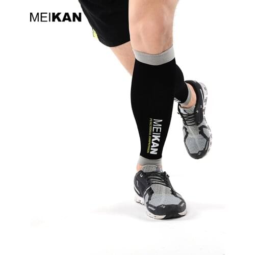 MEIKAN Functional Calf Compression Sleeves Leg Warmers Cycling Running Warmers Sports Safety Gear for Marathon Cross-Country