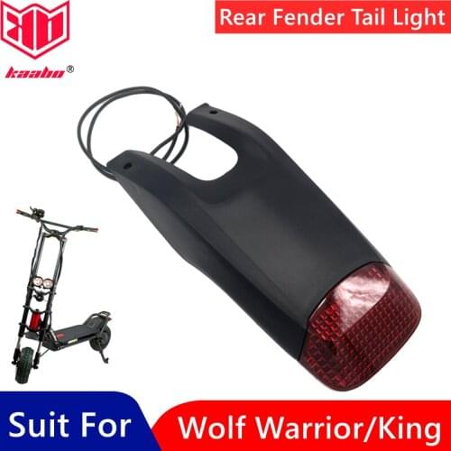 Original Rear Fender Tail Light Parts For Kaabo Wolf Warrior Kickscooter Smart Electric Scooter Rear Mudguard Light Accessories