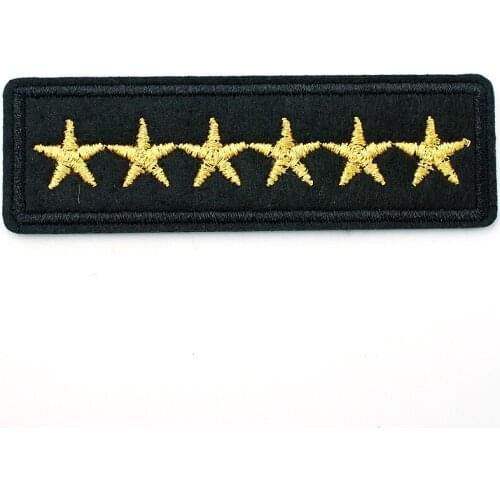 EMBLEM Size:2.7x8.5cm Iron On Patch Embroidered Applique Sewing Clothes Stickers Garment Apparel Accessories Badges