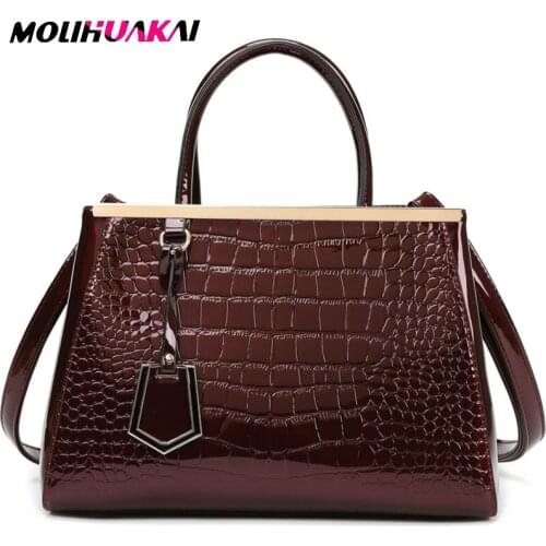 Luxury Designer PU Leather Casual Crossbody Bags for Women Ladies Tote Handbag Top-Handle High Quality Shoulder Bag Sac A Main