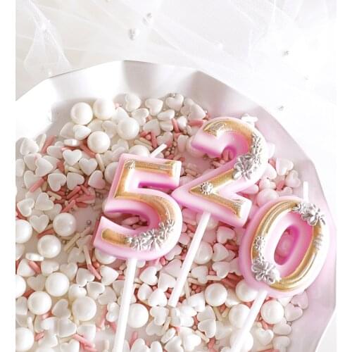 0-9 Digital Birthday Candles balloon Cake Candles Decoration Smokeless Birthday Number Candle Birthday Wedding Decoration