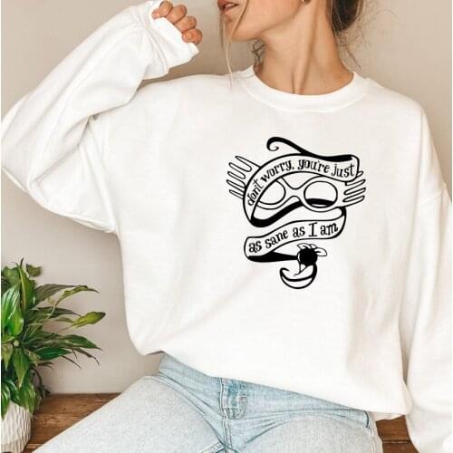 Luna Lovegood Sweatshirt Gilrs HP Inspired You're Just As Sane As I Am Spectra Specs Pullover Magic World Wizard Sweatshirts