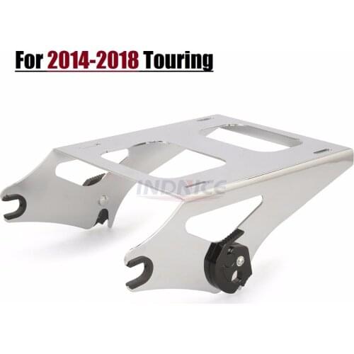 Street glide FLHX RACK Detachable Two Up Tour Pak Pack Mount Luggage Rack For Harley Touring 2014-2018 CHROME