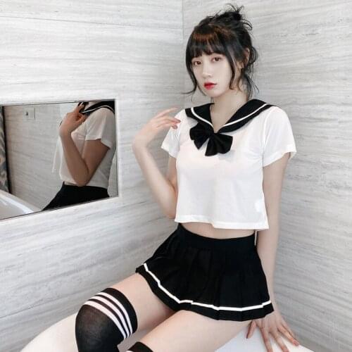 Japanese Sexy Costumes for Role Playing Schoolgirl Lingerie Kawaii Student Uniform Sailor Erotic Cosplay Outfit Sexual Clothes