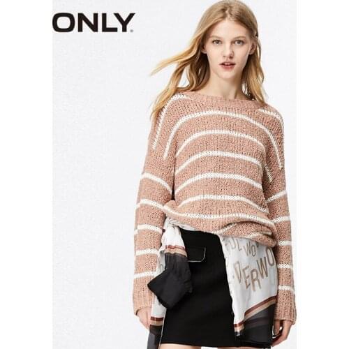 ONLY Winter New Loose Striped Women Sweater 119324502
