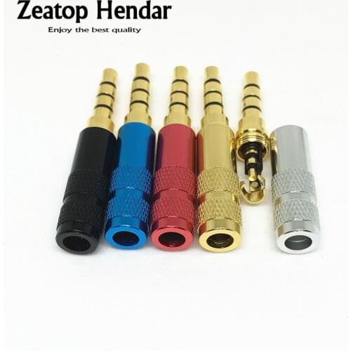 10Pcs New Mini 3.5 mm 4 Pole with Clip Audio Jack Earphone Adapter for DIY Stereo Headset Earphone or Used for Repair Earphone