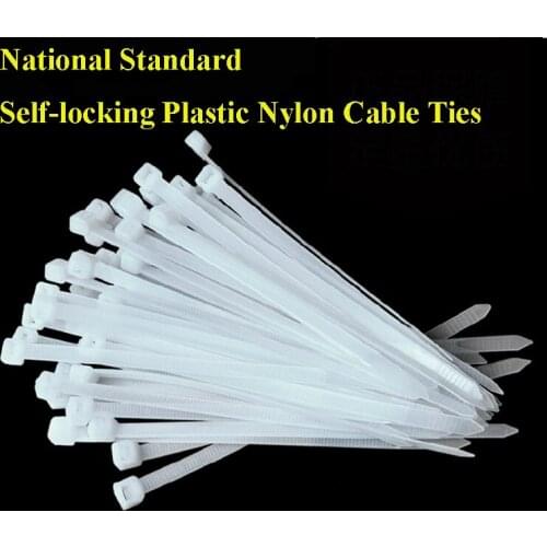 1000pcs 3*60 width 1.8mm length 60mm White National Standard Self-locking Plastic Nylon Cable Ties,Wire Zip Tie, plastic strap