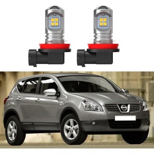 2pcs Canbus Error Free Auto LED fog lamp front fog light bulb for Nissan Qashqai J10 J11 (2007-2020)