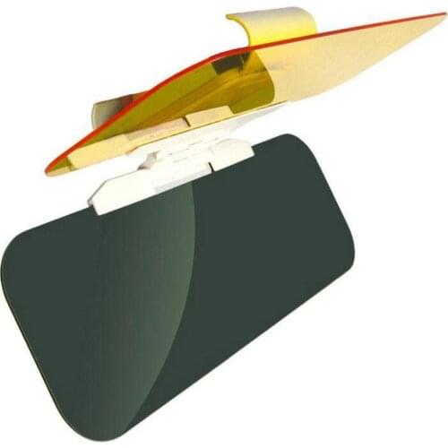2 In 1 Car Sun Visor HD Anti Sunlight Dazzling Goggle Day Night Anti Glare Vision Driving Mirror UV Fold Flip Down Clear View