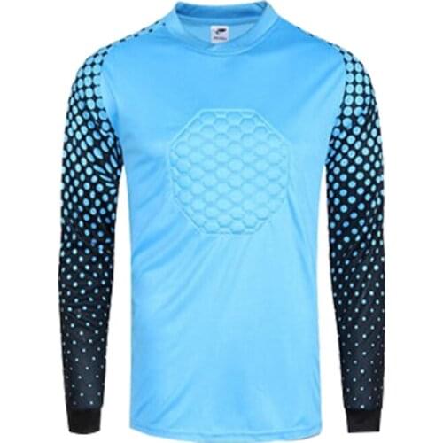 2016 Sporting 2017 goalkeeper jerseys long sleeve shirt thailand goalkeeper jerseys sponge custom soccer goalie training jersey
