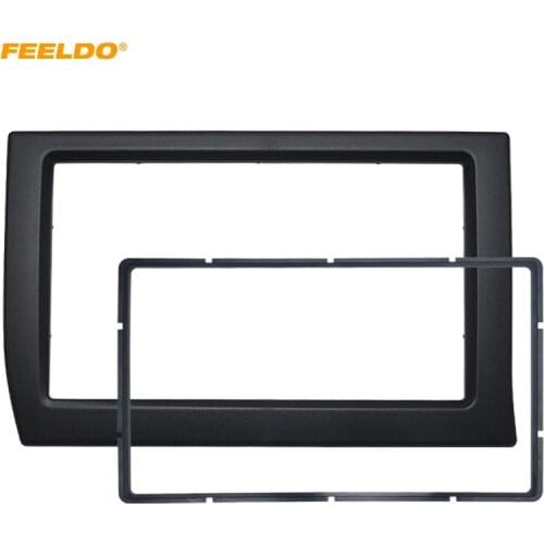 FEELDO Car 2Din Panel Fascia Frame For Citroen Elysee 2006 Stereo Radio Dash Fitting Kit Installation Bezel Plate Face Frame