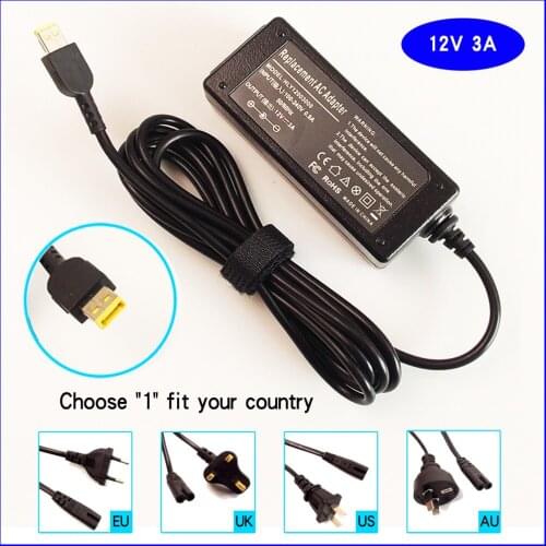 12V 3A Netbook Ac Adapter Power Supply Charger For LENOVO Helix TP00064A 4X20E75066 00HM601 4X20E75067 20C1A013CD 4X20E75080