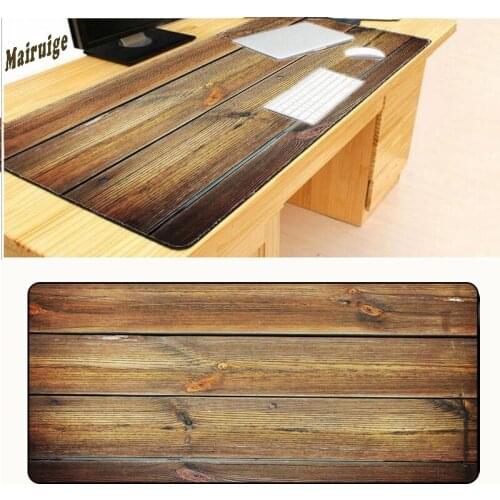 Large Mouse Pad Gaming Desk Mat Brown Wood Gaming Notebook Computer PC Mat Mouse Gamer Mouse Pad 900x400 for Laptop Table Pads