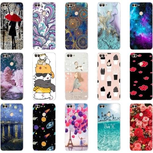 For Huawei P Smart Case TPU Soft Silicone Transparent Back Cover Phone Case Huawei P Smart 2018 2019 Cover FIG-LX1 Enjoy 7S Case