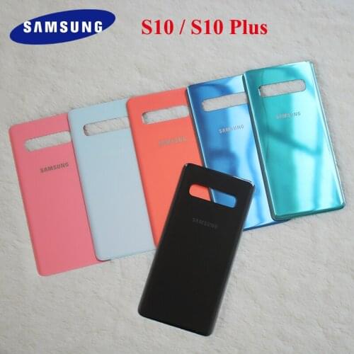 Phone Cover for Samsung Galaxy S10 plus s10 S10 Plus s10 + Back Battery Cover Glass housing Back case Door Rear case Replacement
