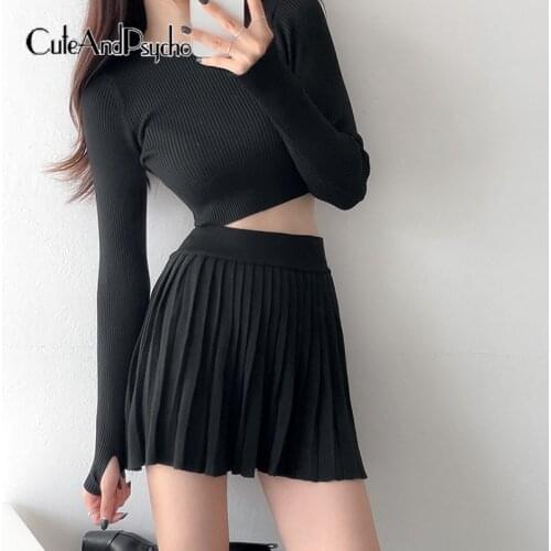 Женские юбки в складку Cuteandpsycho China At AliExpress