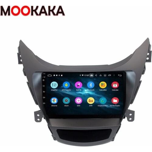 For Hyundai Elantra 2011-2013 Android 10.0 4+128G Screen Car Multimedia DVD Player GPS Navi WiFi Auto Radio Stereo Head Unit DSP