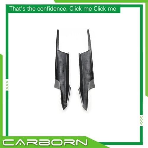 Add on Type Auto Restyling Gloss Black Dry Carbon Fiber Front Bumper Lip Splitter for-BMW 3 Series F30 F35 320i 325i Sedan 12-18