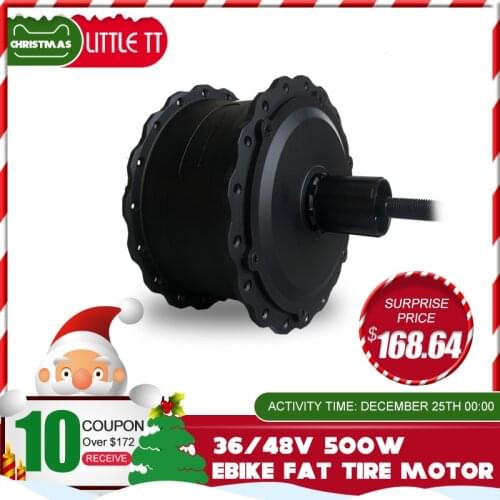 Electric Bicycle Fat Tire Front/Rear Motor wheel 36V48V 500W Brushless Gear fatbike motor for Ebike Fat conversion kit