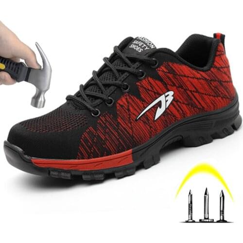 Er Lightweight Mens Safety Shoes Steel Head Anti-smash Anti-stab Penetration Gas Wear-resistant Work Shoes Excellent Boots