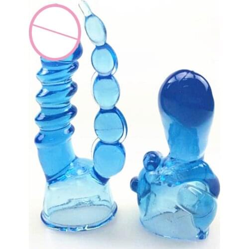 Adult Erotic Products Female Sex Toys Silicone AV Stick With Multi-Headgear Massage Masturbation Device