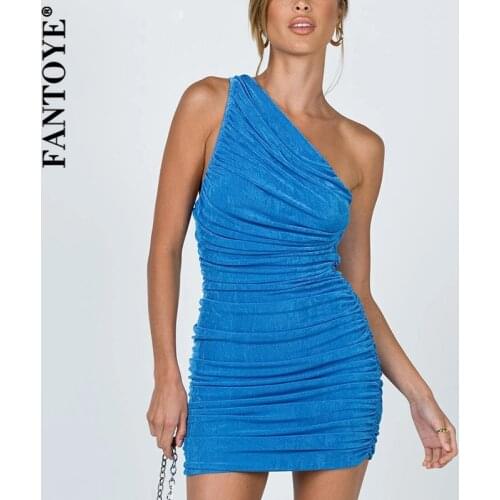Синие летние платья FANTOYE China At AliExpress