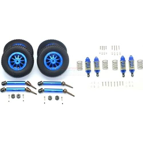 GPM metal wheel watermark tires with shock absorber 45# steel hard head aluminum body universal joint TRAXXAS SLASH 67076-4