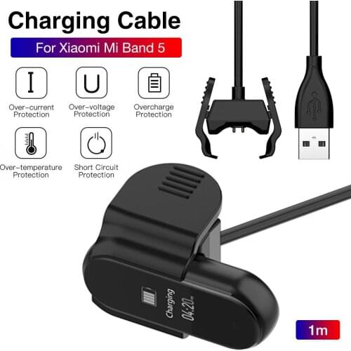 High Quality 1M USB Charger Cable Charging Cable Replacement Charging Accessories For Xiaomi Mi Band 5 Charging
