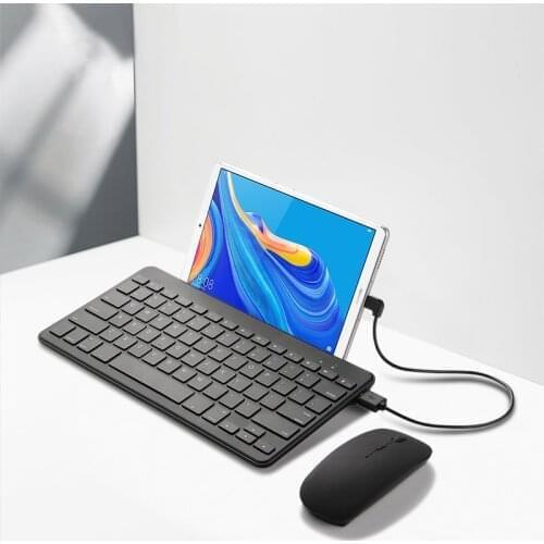 Wried Keyboard For Huawei MediaPad T5 10 10.1 T3 10 9.6 T3 8 T5 8 inch Tablet PC Ultra Slim Mini Wired Keyboard Case With Stand