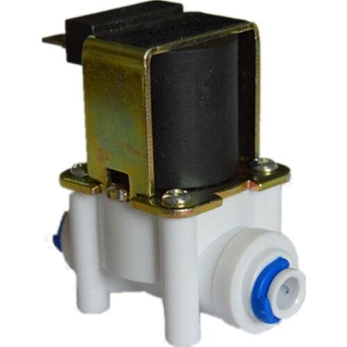 Magnetic valve solenoid valve water purifier valve 12Vdc 24Vdc N/C ID6.35mm quick push in connect 1/4" for RO machine