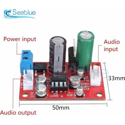 NE5532 Audio OP AMP Moving Coil Microphone Preamps Pre-Amplifier Pre-amp Magnetic Head Phono Amplifier Board DC 9V-24V AC 8V-16V