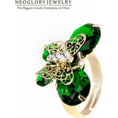 Женские золотые кольца NEOGLORY China At AliExpress