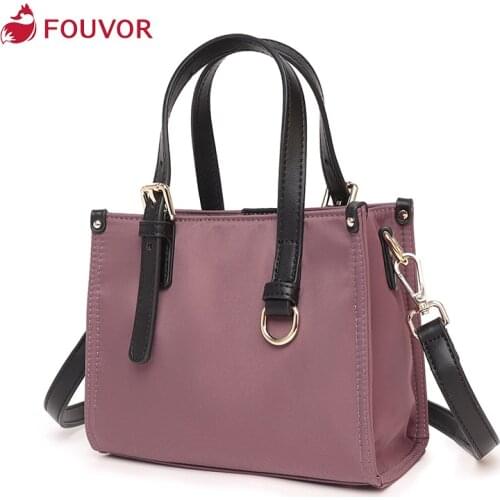 Fouvor 2021 new Fashion hand bag casual small handbag female bag shoulder messenger bag canvas bag nylon bag female 8001-02