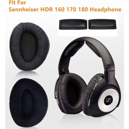 New Replacement Ear Pads Sponge Velour Cushions Earpads Earmuffs with Headphone for Sennheiser HDR 160 170 180 Headphones