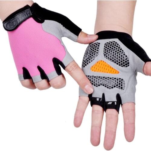 Half-cut Ladies Gloves Cycling Fitness Outdoor Sports Sunscreen Non-slip Breathable Thin Fingerless Mens Half-finger Gloves