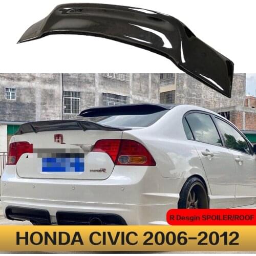 Suitable For 2006-2015 Models Of Honda Civic Spoiler Modified Sports Fixed Wind Decoration Free Perforated Top Wing Rear