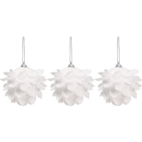 Christmas Ornaments Petal Flashing Foam Ball Holiday Decor DIY For Weddings Engagements Anniversaries Parties Durable Pendants