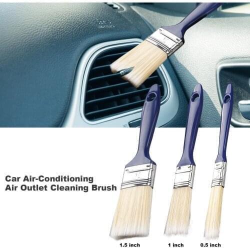 Car Side Seam Detail Brush Cleaning Brush For Air Outlet Engine Air Conditioner Cleaning Car Cleaning Detailing Brushes