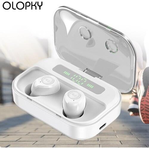 TWS Bluetooth 5.0 HiFi Stereo Earphone Intelligent Noise Reduction Wireless Earphones Waterproof Sport Headsets For IOS Android