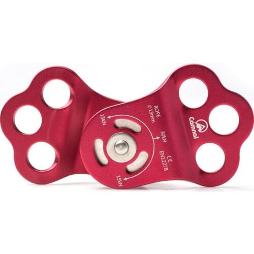P269 Outdoor rock climbing climbing pulley block crossing, transportation three holes single pulley bearing high altitude rescue