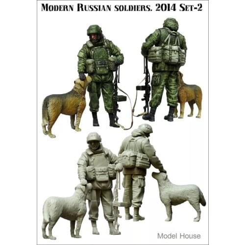 1:35 ratio die-cast resin Russian special forces soldiers 1 figures need to be assembled and colored by themselves