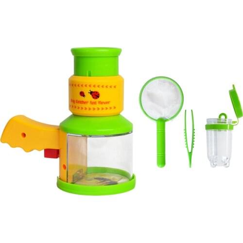 4Pcs Kids Outdoor Insect Catcher Viewer Net Bottle Tweezers Science Education Toy