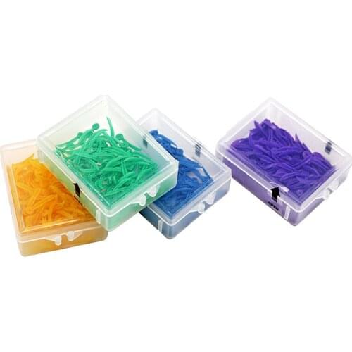 400pcs Disposable Dental Wedges Medical Plastic Arc Concave Design Diastema Wedges With End Circular Hole Dentist Care Tool