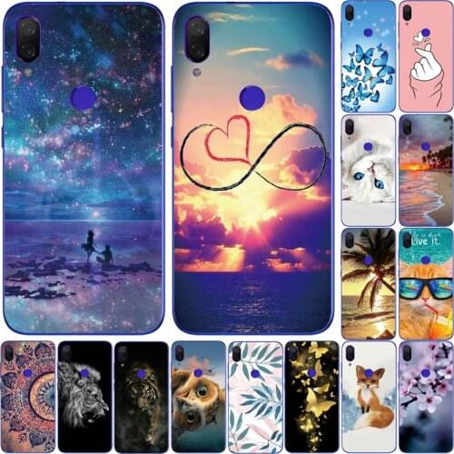 Case for Xiaomi Mi Play Cover Silicone back cover MiPlay Case Cat Coque on Xiaomi Mi Play Phone Cases cute flower fashion clear