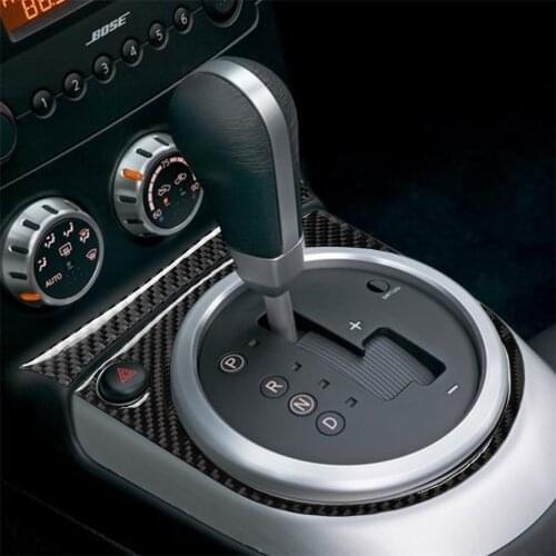 Carbon Fiber Interior Decoration Gear Automatic Transmission Panel Cover Trim for Nissan 350z 2006-2009 Car Accessories Stickers